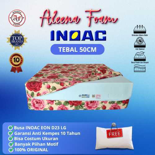 Kasur Busa INOAC Tebal 50cm EON Density 23 - FREE BANTAL Original INOAC Garansi 10 Tahun
