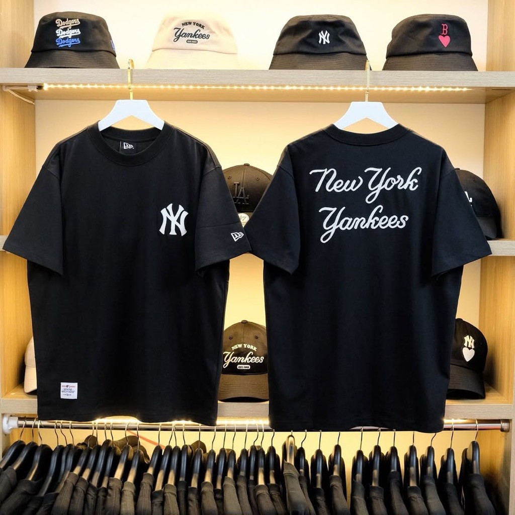 Tshirt Kaos New Era | Mlb New York Yankes Import Full Cotton High Quality Unisex (no bordir)