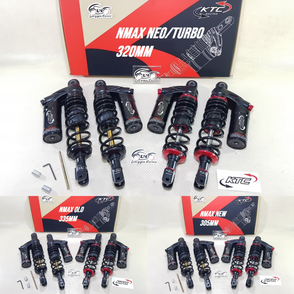 Sok Shockbreaker Sokbeker KTC Racing GUFO NMAX N-MAX OLD NEW NEO TURBO AEROX 155 335 / 320 / 305 MM