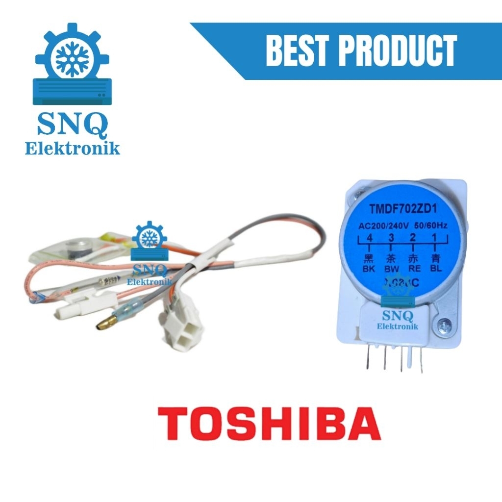 Timer dan bimetal kulkas toshiba 2 pintu - Deprost kulkas 2 pintu toshiba - Sensor suhu kulkas toshi