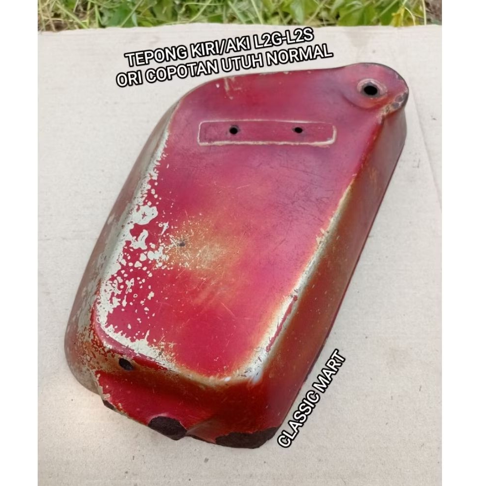 TEPONG KIRI COVER BOX TUTUP AKI YAMAHA L2G L2S ORI