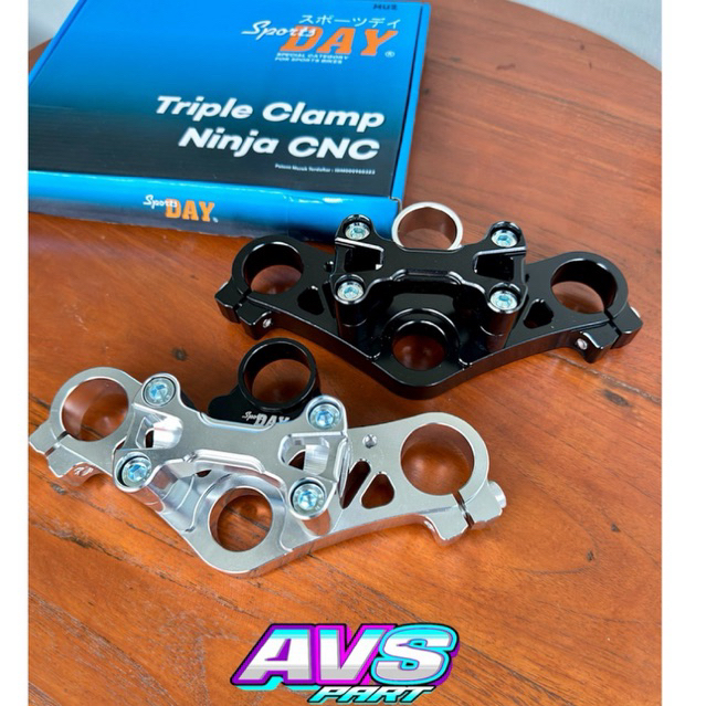 TRIPLE KLAM / SEGITIGA ATAS CNC NINJA R / NINJA SS / NINJA KIS T SEGITIGA CNC IMPORT SPORT DAY