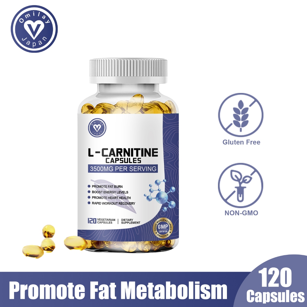 Omilay L Carnitine Increases Endurance Muscle Recovery Fat Burner L Carnitine 120 Slimming Capsule