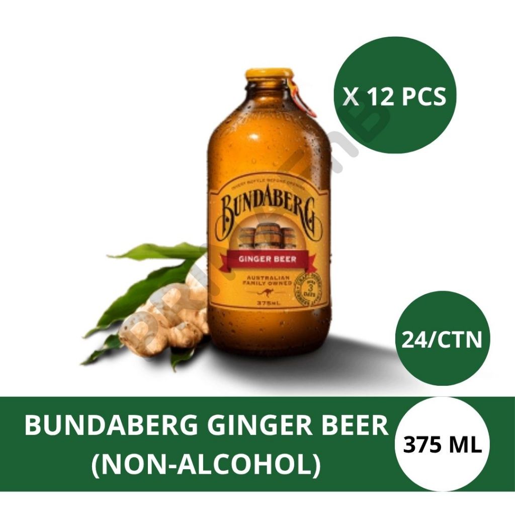 Bundaberg Ginger Beer (Non alkohol)  (Bundling 12 pcs)
