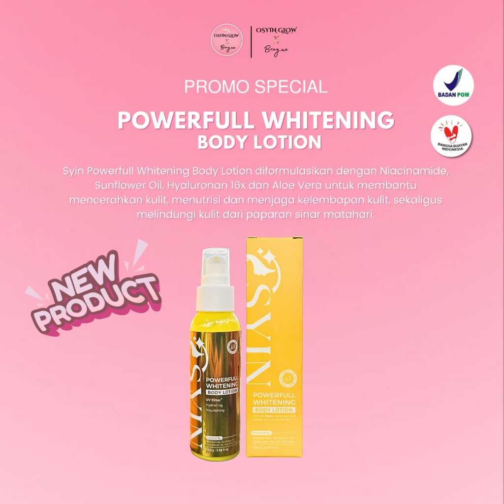 Osyin Glow Powerfull Whitening Body Lotion (100ml)