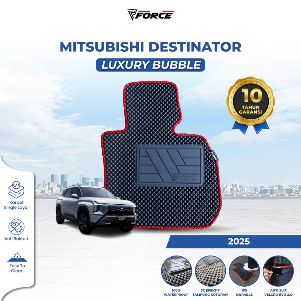 Karpet Mobil Mitsubishi Destinator 2025 Bergaransi 10 Tahun Custom fit lantai mobil / Aksesoris Mobi