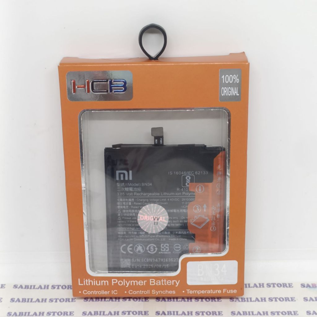 XIAOMI REDMI 5A BN34 BN-34 ORIGINAL BATRE BATERE BATRAI BATERAI XIAOMI REDMI 5A BN34 BN-34 ORIGINAL