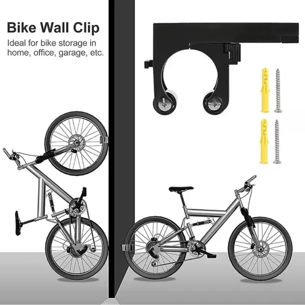 bike wall hanger rack alat naruh sepeda di tembok horizontal vertical