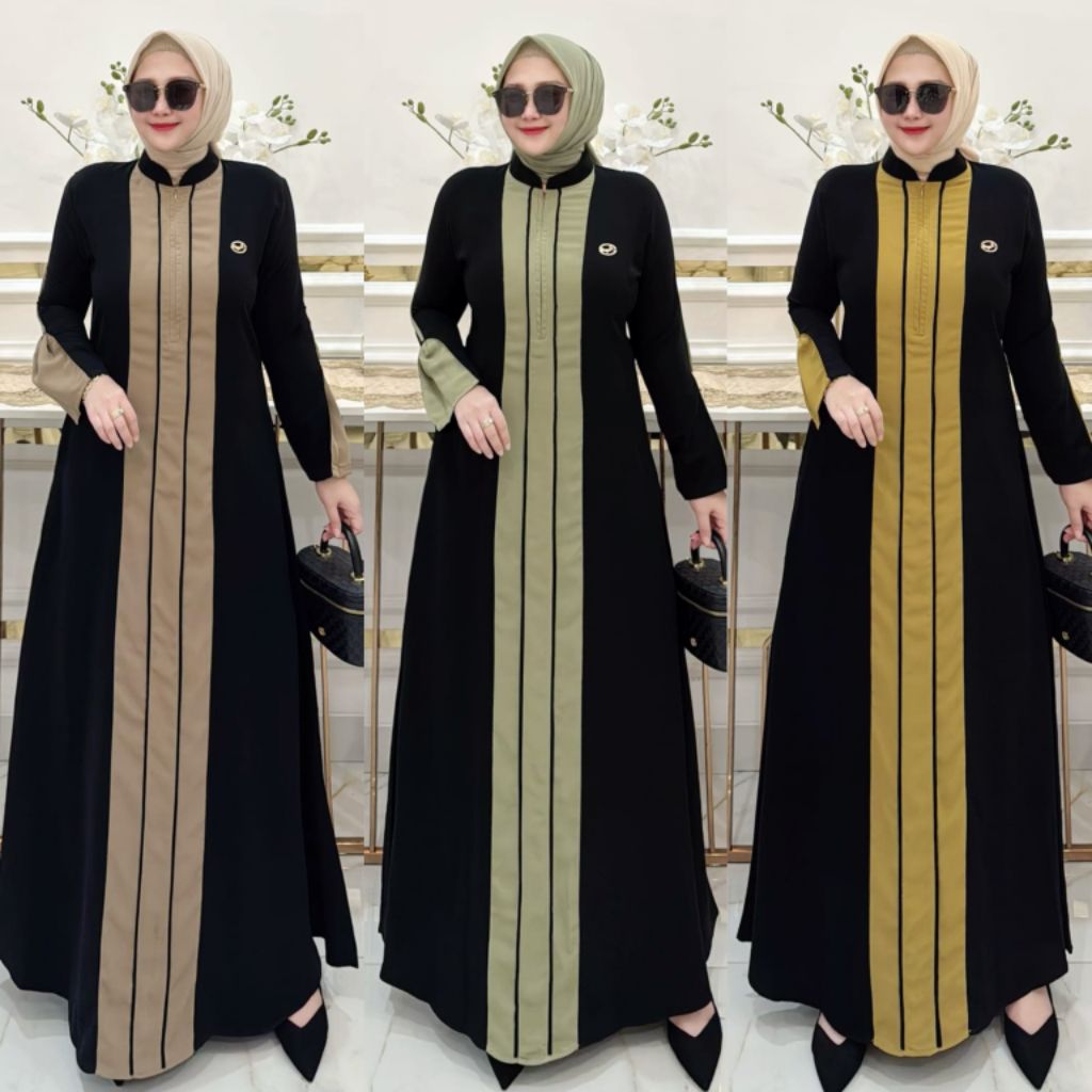 LAVENDER DRESS BY NASYA GAMIS TERBARU SIMPEL MEWAH ELEGAN GAMIS KEKINIAN ORIGINAL NASYA