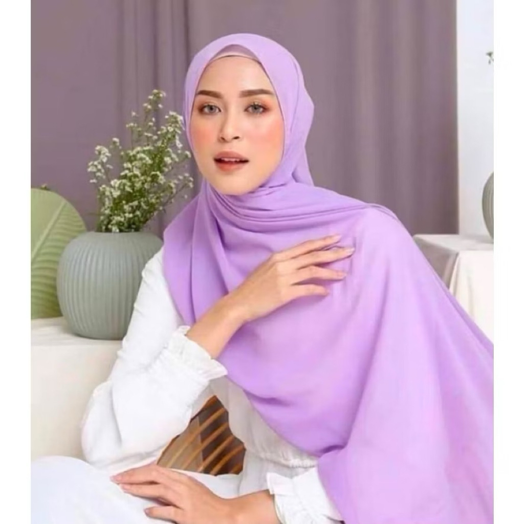 Pashmina Ceruty Lilac Pashmina Ceruty Babydoll lilac