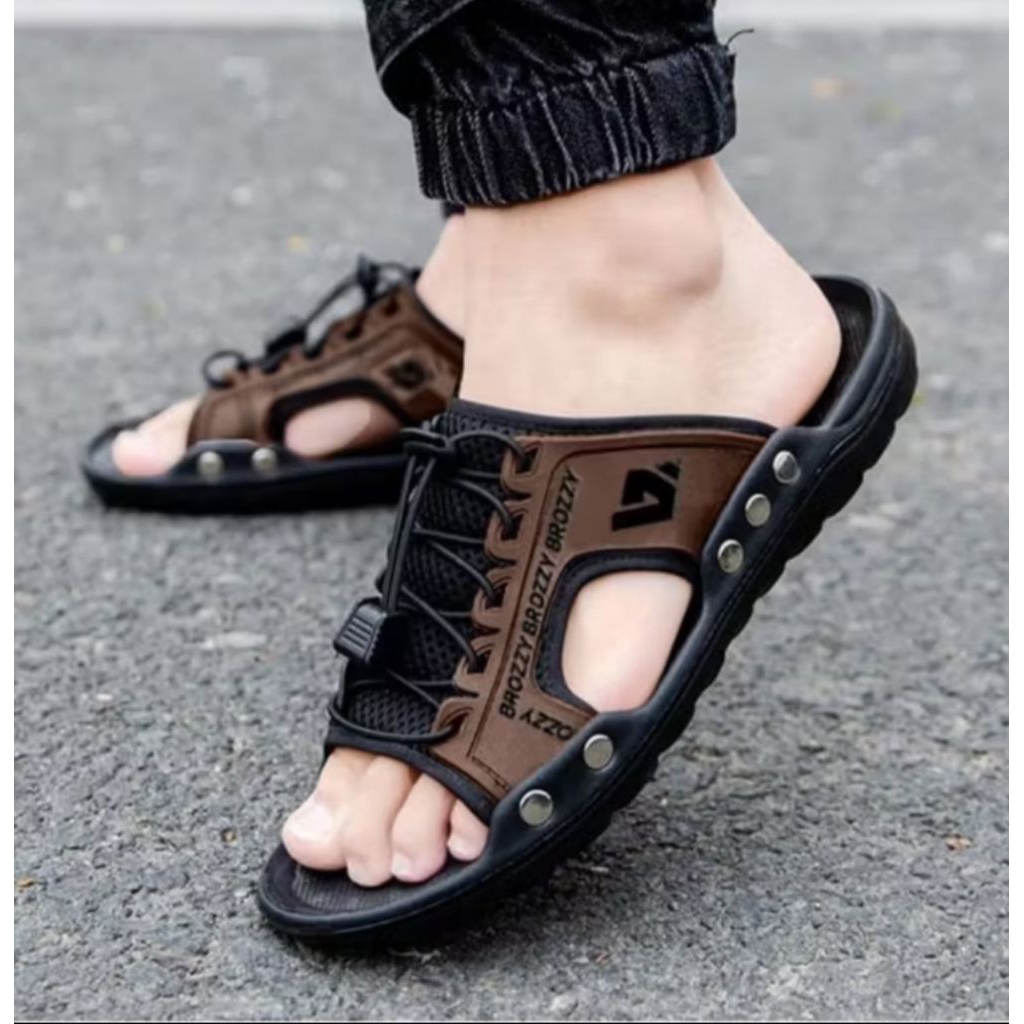 BROZZY Sandal Pria B09 Sandal Santai Pria