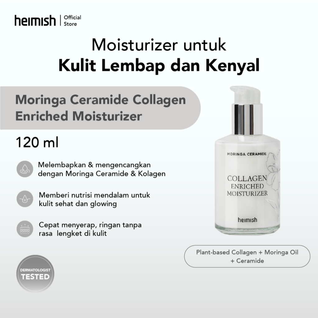 HEIMISH Moringa Ceramide Collagen Enriched Moisturizer