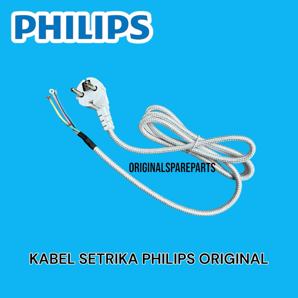 KABEL STRIKA ORIGINAL PHILIPS / KABEL SETERIKA ORIGINAL PHILIPS TEMBAGA ASLI / KABEL SETRIKA PHILIPS