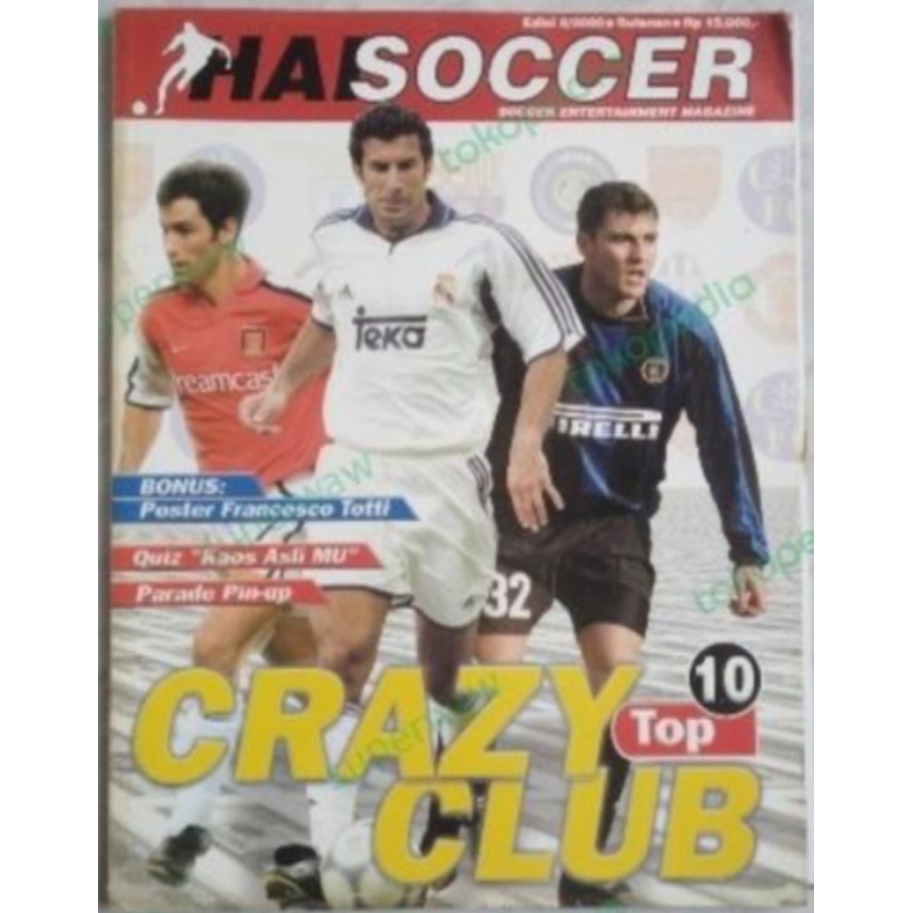 Majalah HAI SOCCER Bonus Poster Totti