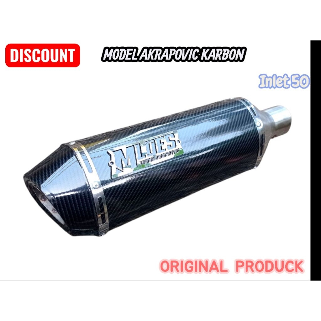 model akrapovic silencer only karbon original MLOES RACING