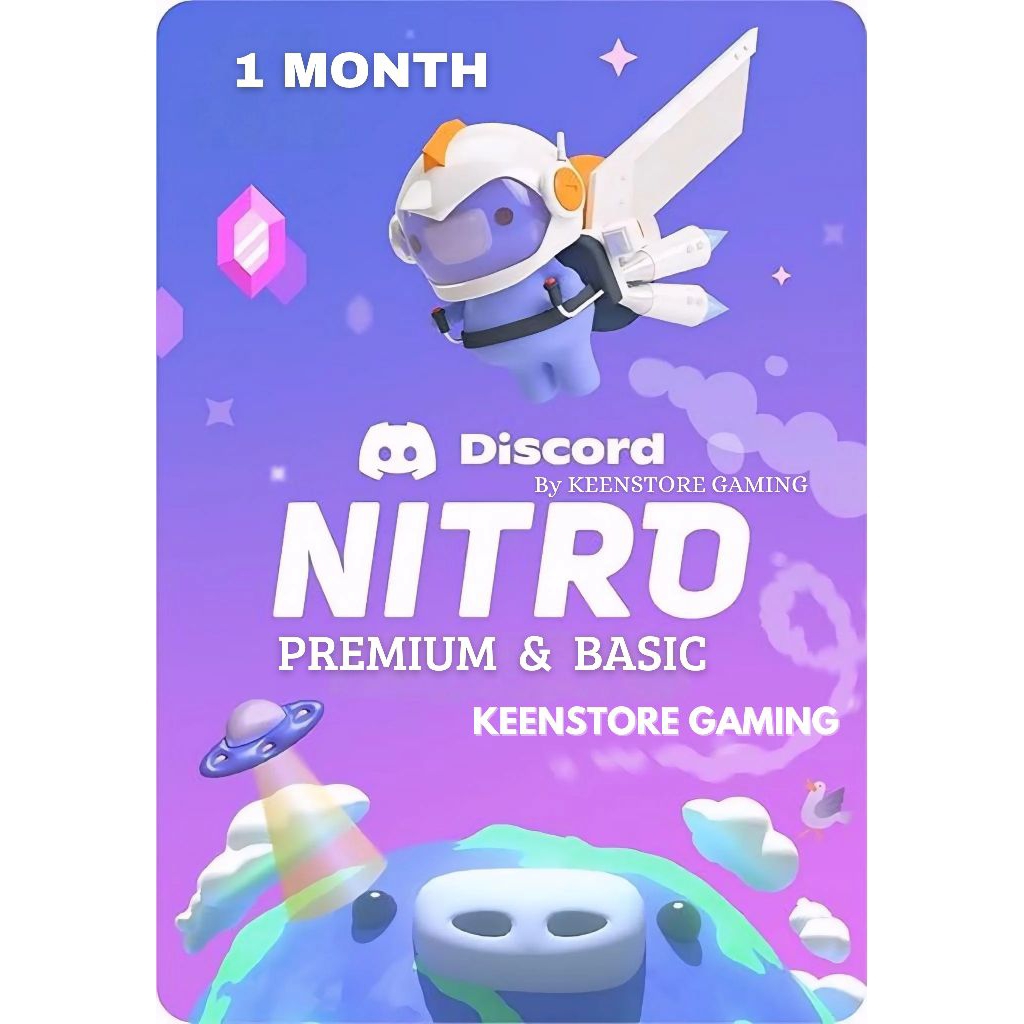 DISCORD NITRO 1 Month 100% LEGAL INCLUDE 2X BOOSTER TERMURAH By [Keenstore Gaming] NO TRIAL & LEGAL