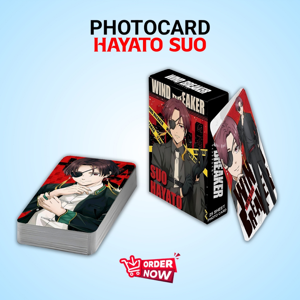 PHOTOCARD SET HAYATO SUO ANIME WIND BREAKER PREMIUM FREE BOX