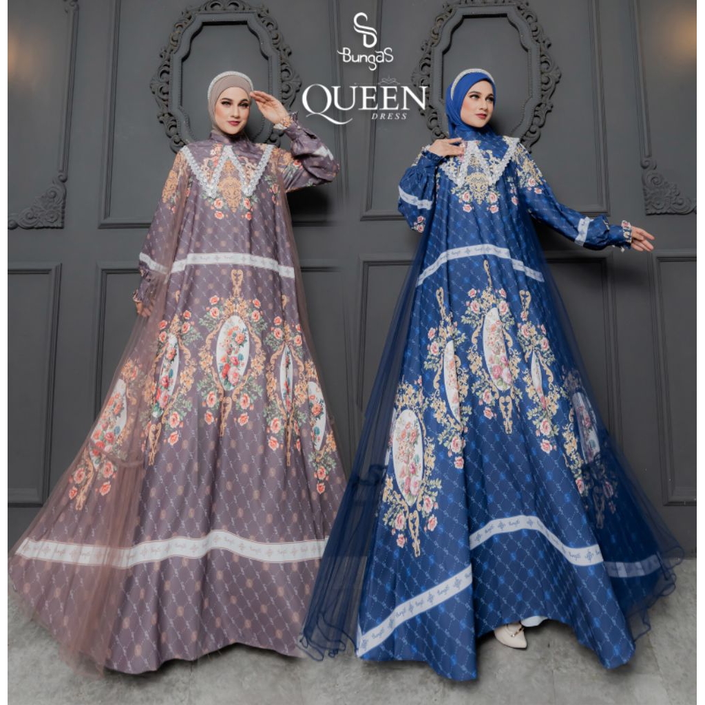 QUEEN DRESS by BUNGAS SYARI #rekomendasi gamis cantik #gamis premium