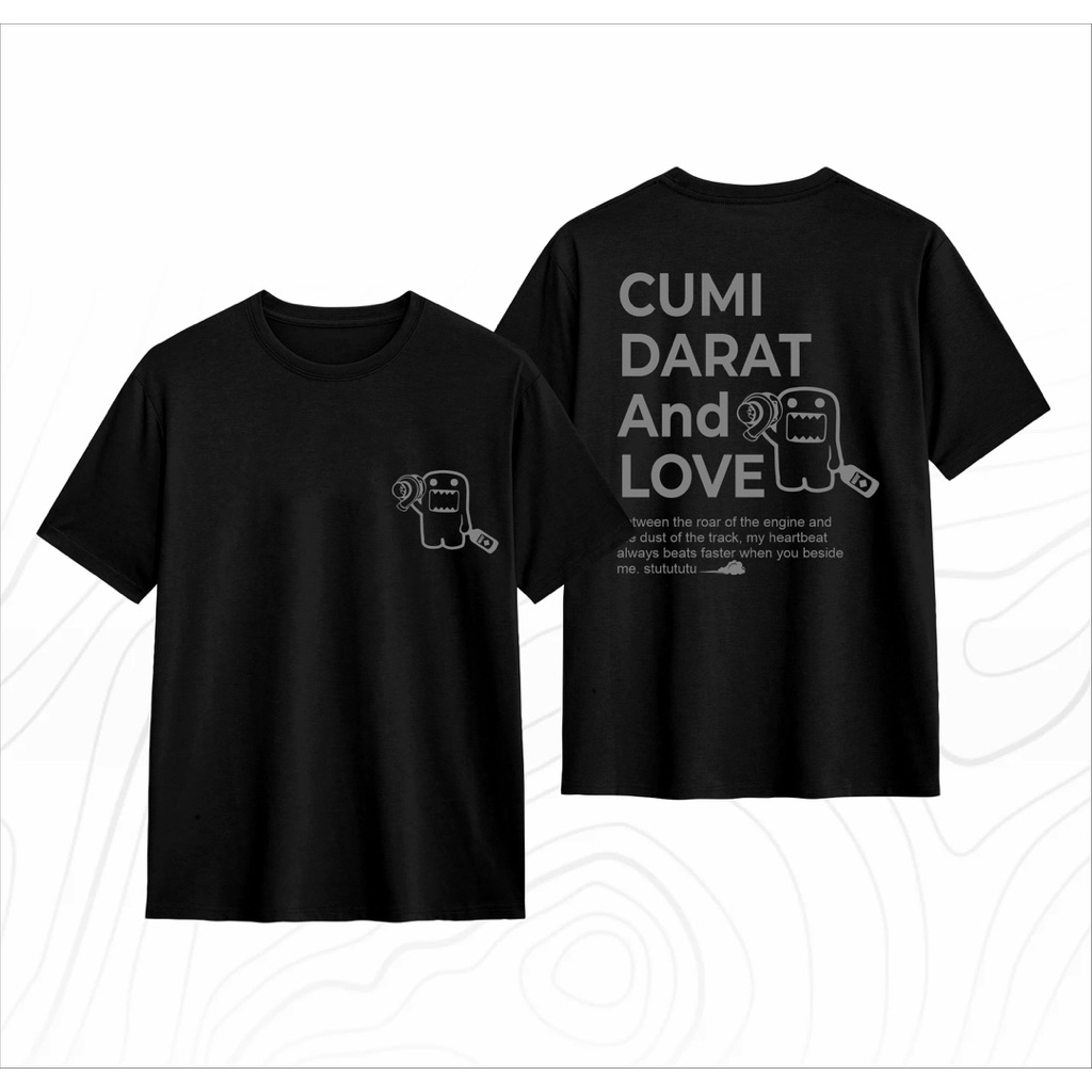 Kaos Cumi Darat And Love Stututu Turbo Nos