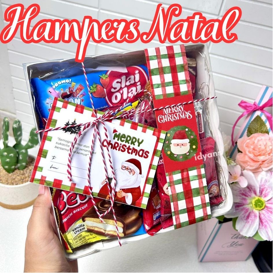 CHRISTMAS EDITION / HAMPERS SNACK LAMPU / HAMPERS NATAL / SNACK BOX NATAL PACKAGE / KADO NATAL