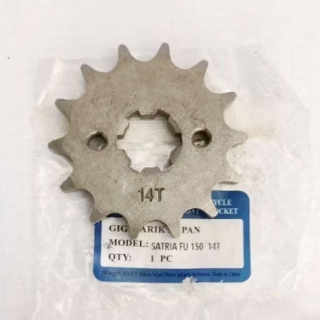GEAR GIR DEPAN SUZUKI SATRIA FU 150 SATRIA FU 14T UKURAN 14 T KUALITAS BAGUS