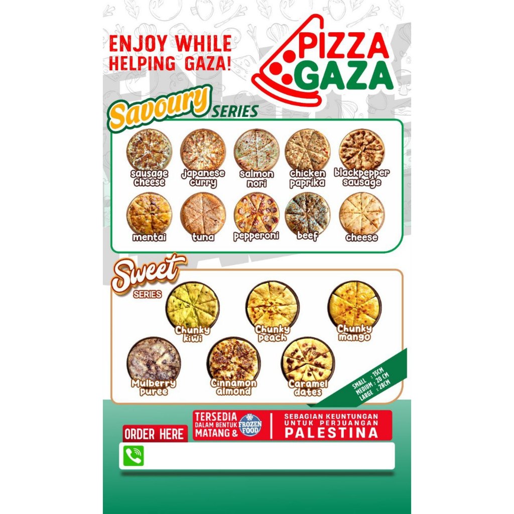 [PRE-ORDER] Pizza Gaza Homemade Frozen All varian Size Large