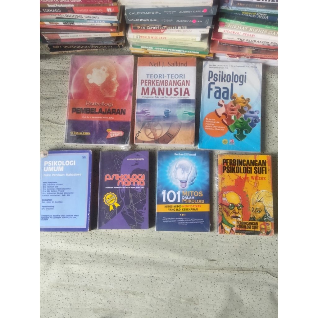 Buku Psikologi, PSIKOLOGI PEMBELAJARAN, PERKEMBANGAN MANUSIA, PSIKOLOGI FAAL, PSIKOLOGI UMUM, PSIKOL