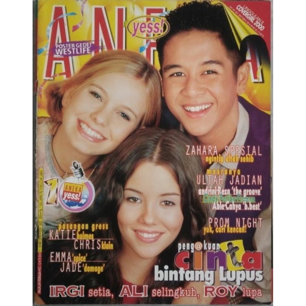 Majalah ANEKA Tahun 2000 Poster WESTLIFE