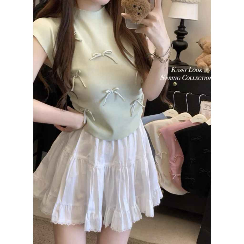 atasan rajut halus pita 3D import / rajut import/ rajut premium/ atasan rajut/ atasan nyaman/ rajut 