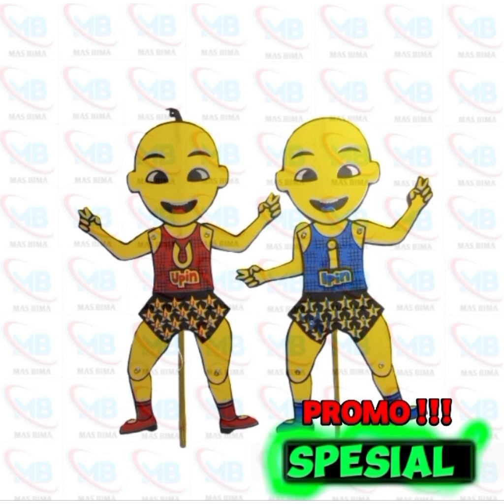 Wayang Joget Lucu Upin Ipin / Mainan Gerak Joget / Diskon Spesial Grosir