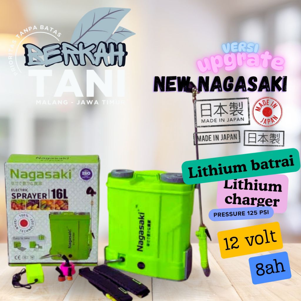 sprayer elektrik nagasaki 16 liter new 2023 / tangki sprayer 16 liter / tangki cass / tangki nagasak
