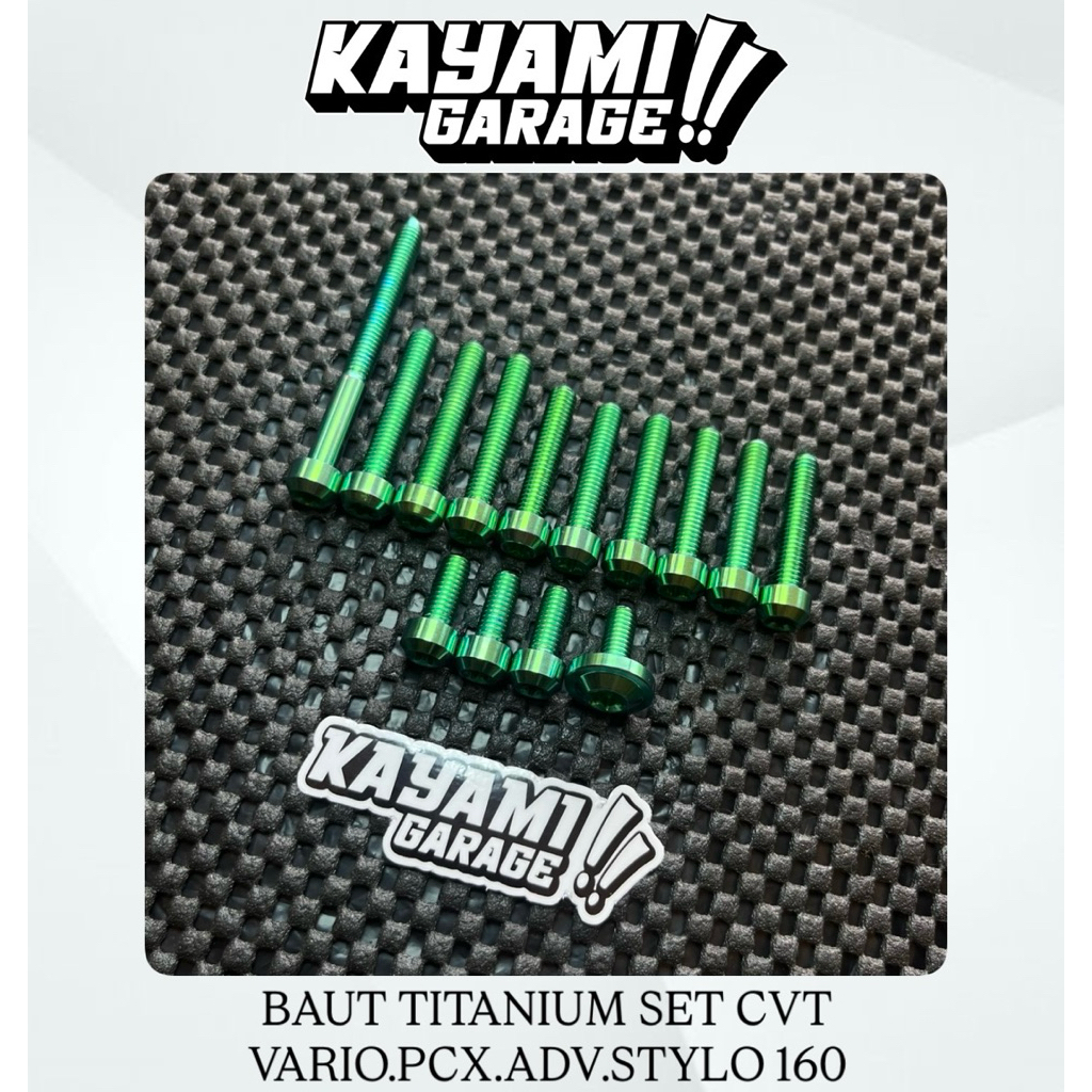 Baut titanium set cvt pcx/vario/stylo 160