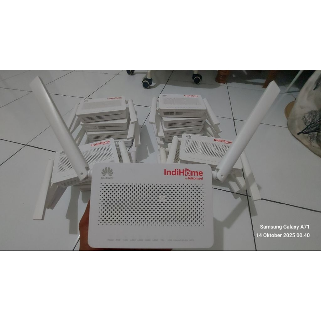 ONT HUAWEI HG8145V5 port biru DualBand 5G + adaptor