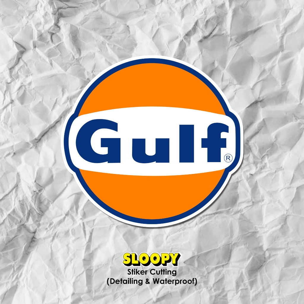 Sloopy - Stiker Gulf / Stiker Helm / Stiker Motor / Stiker Anti Air