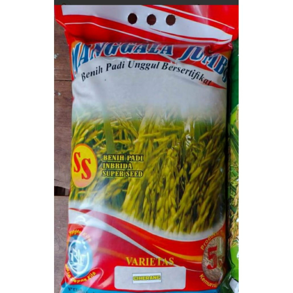 BENIH PADI LABEL UNGU INPARI 32,42,49,50, CAKRABUANA, CIHERANG JUMBO kemasan 5kg