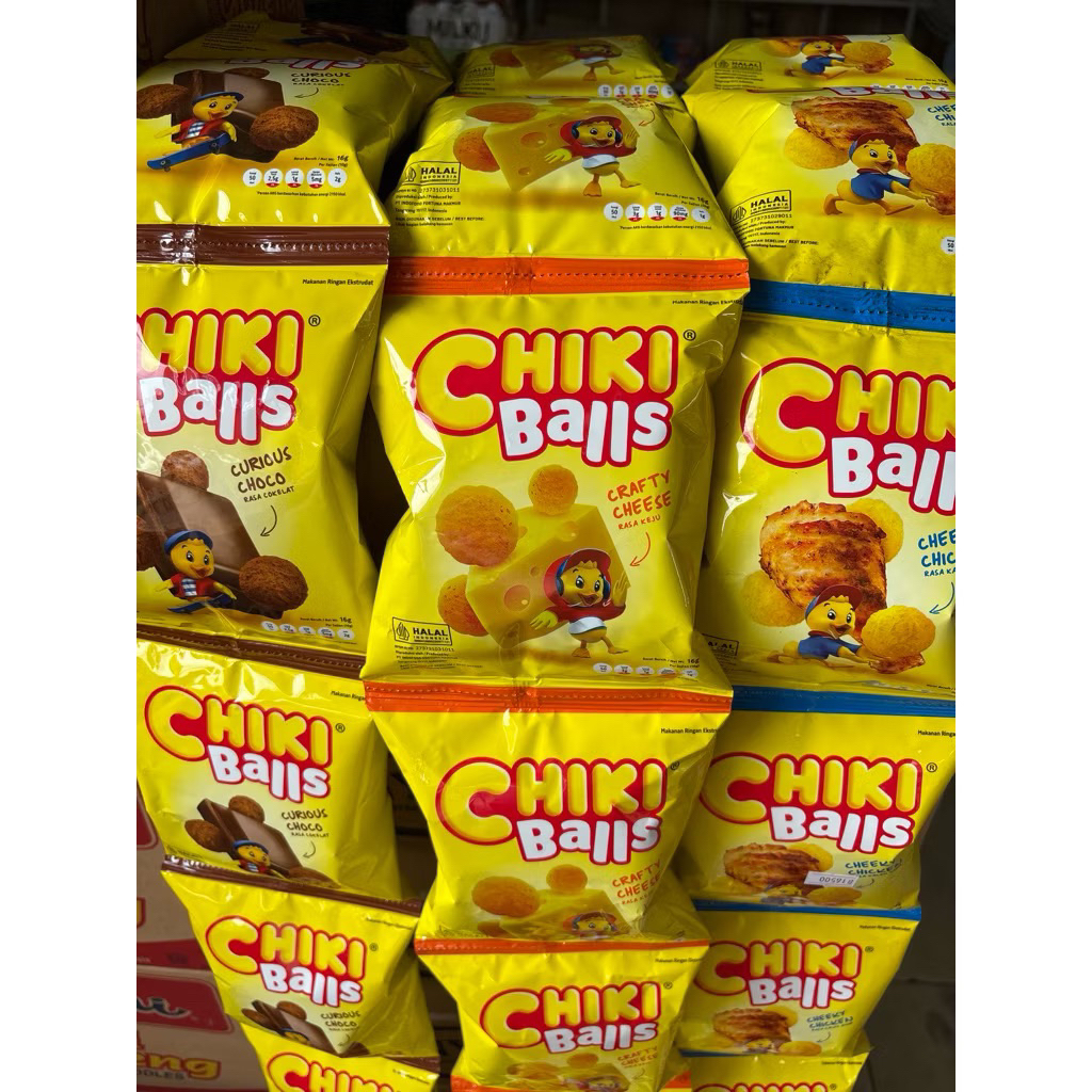 Chiki RENCENG Balls/ Chiki Net / Chiki Twist - Netto 16 gr x 10 bks