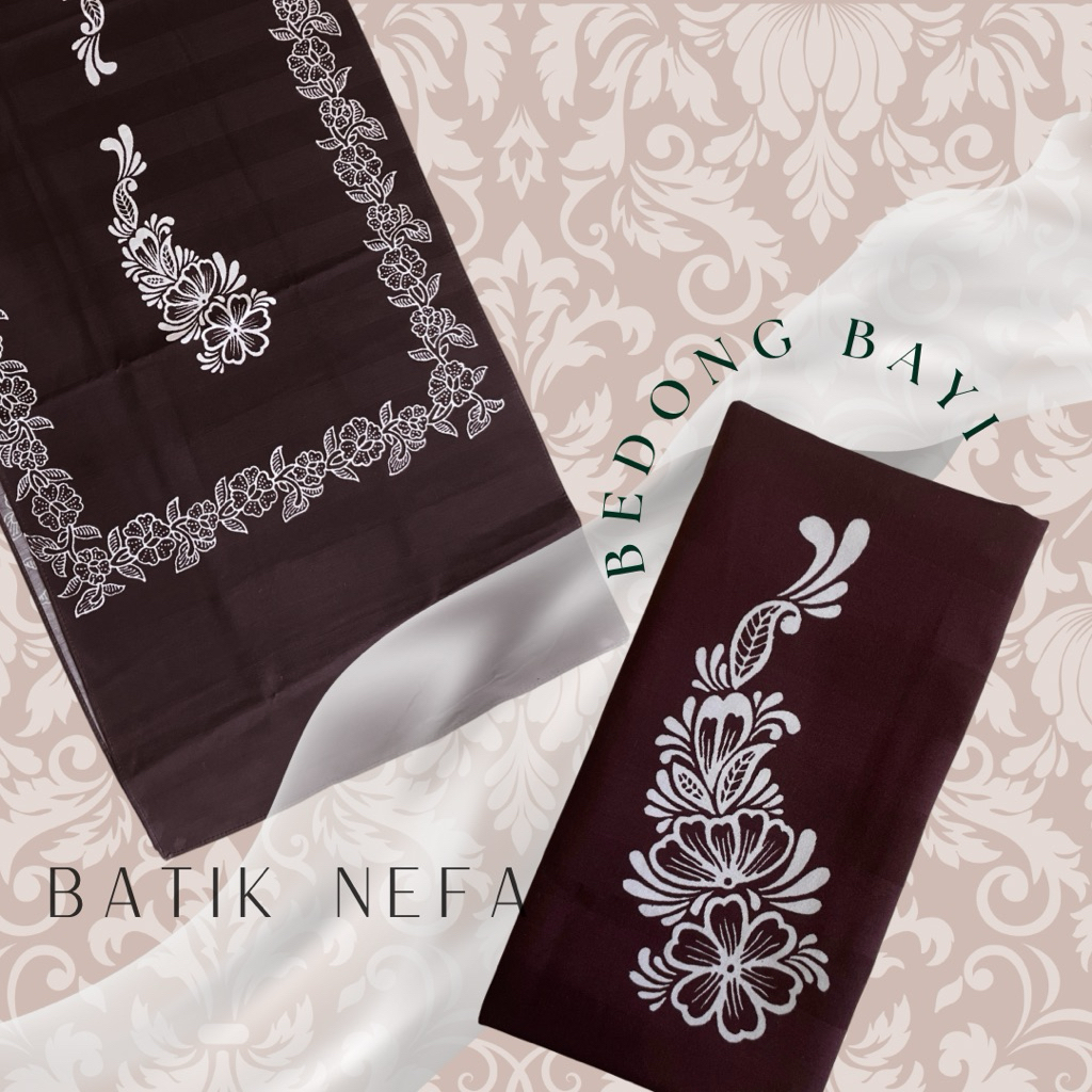 Bedong Bayi Motif/ Barut Bayi/ Bedong Bayi Persegi Panjang