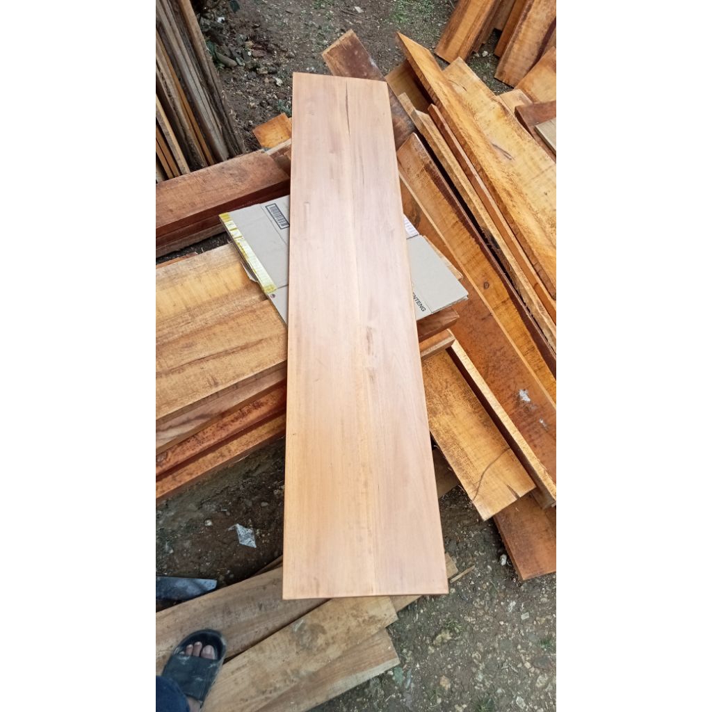 Papan Ambalan Meja kayu mahoni