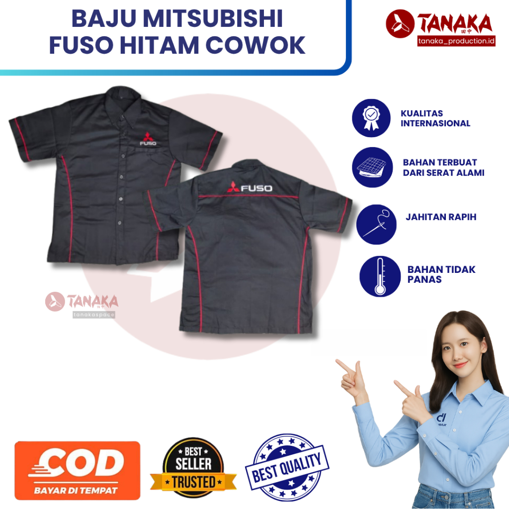 Baju Seragam Standar Fuso Pria | Baju Sales Fuso Cowok | Seragam Mitsubishi Fuso