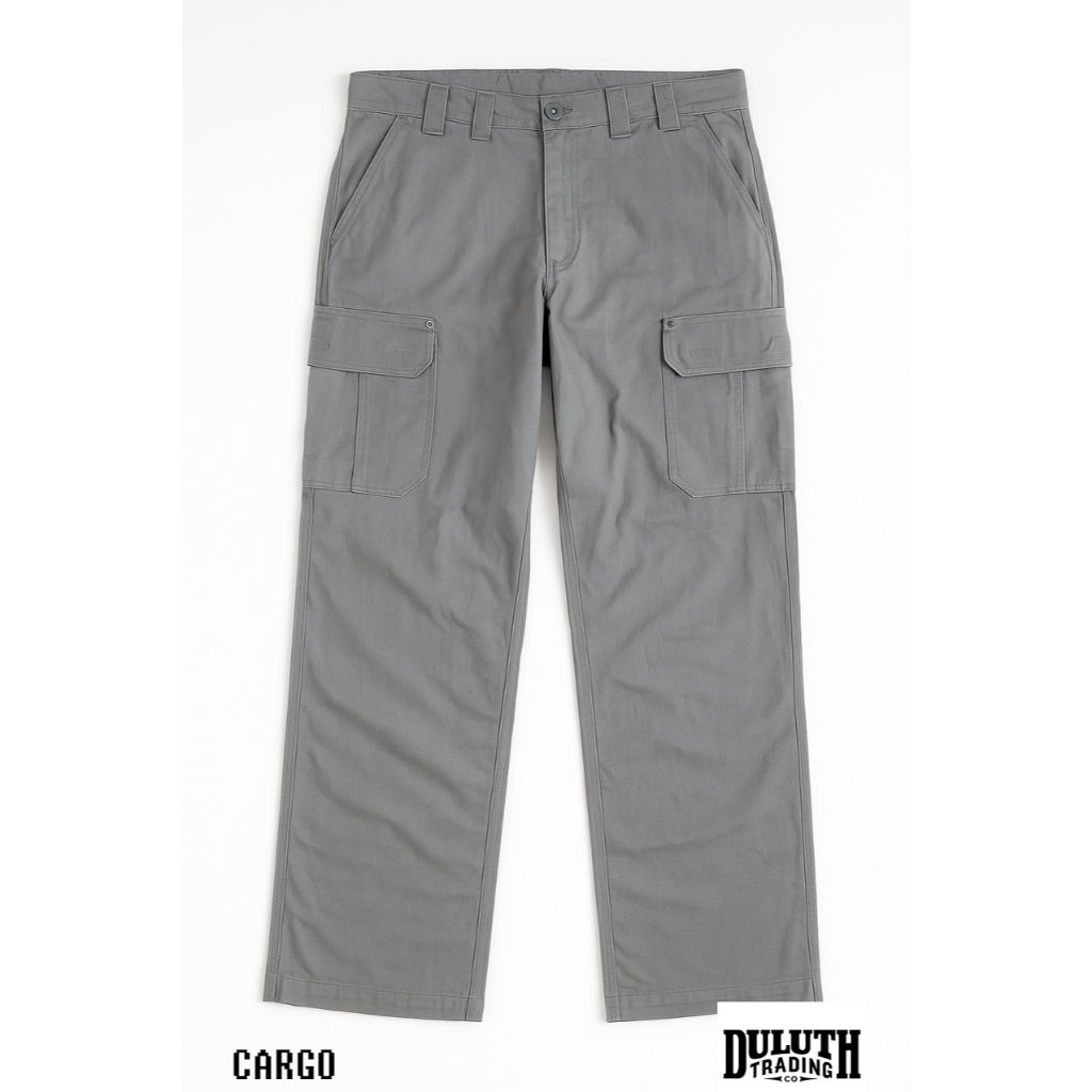 idref celana Chino Pants Men 6-Pocket duluth chinos cargo chnos panjang pria Big size bahan canvas O