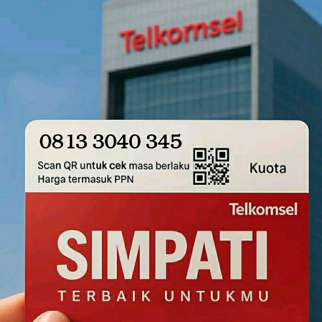 SIMPATI 11 DIGIT NOMOR CANTIK SERI URUT NAIK 3040 345