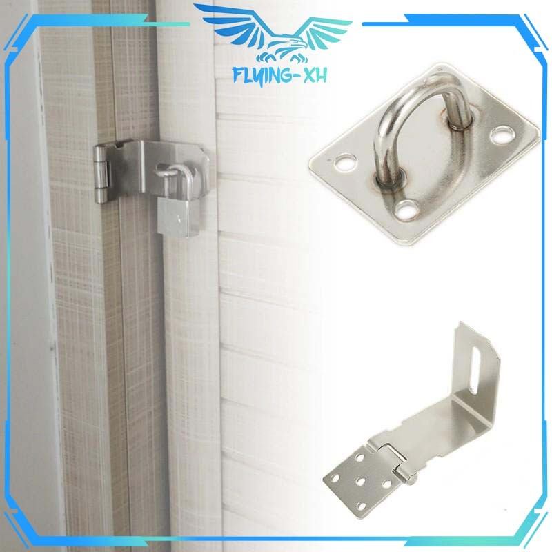 3/4/5Inch Overpal Siku Gembok Stainless Steel Overpal Gembok Siku Overpal Siku Kecil Kunci Pintu Ove