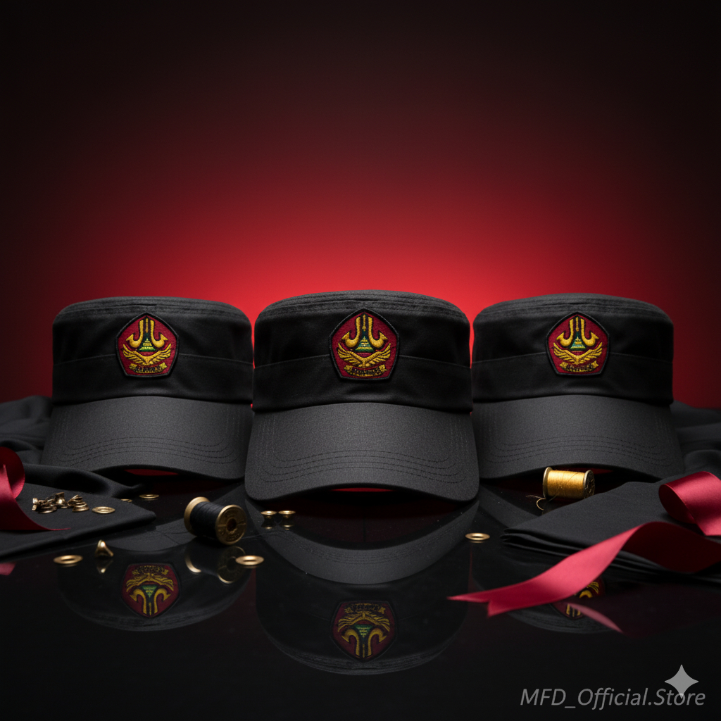 MFD TOPI KOMANDO BANSER Logo Bordir FREE NAMA