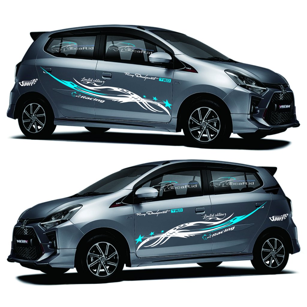 promo cutting stiker mobil agya hitam new list striping stiker mobil agya terlaris