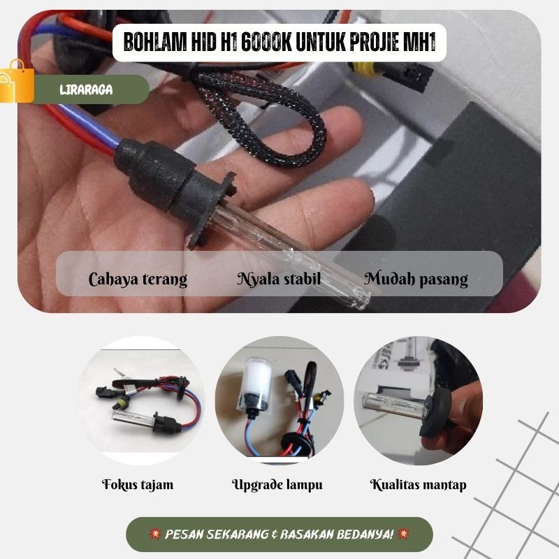 Bohlam HID H1 6000K Solusi Penerangan Projie MH1