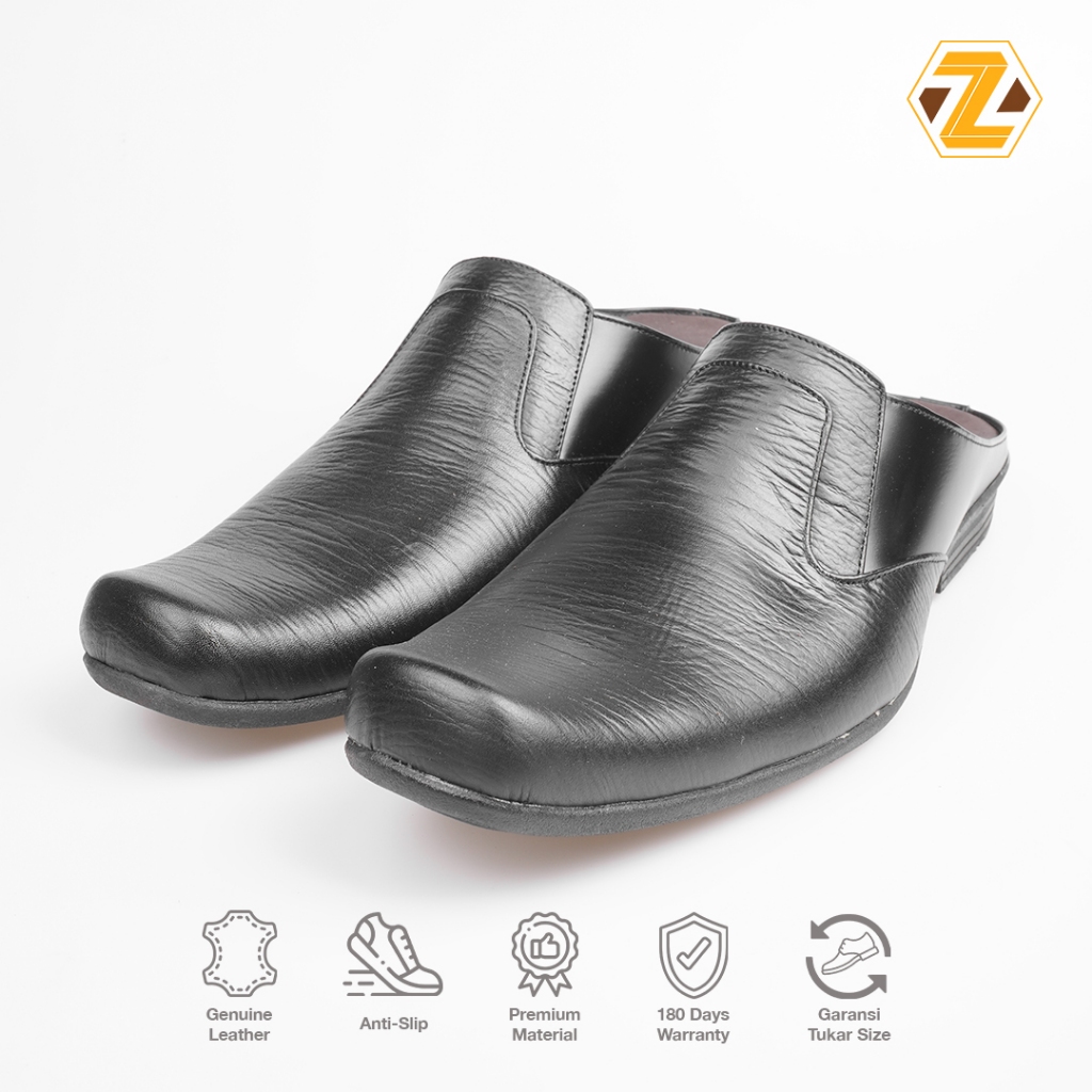 ZEGER Sepatu Slop kulit Pria - BP 410