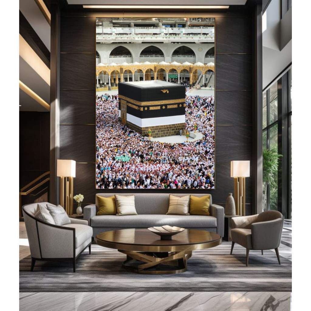 Stiker kakbah - Wallpaper Stiker Kabah - Wallpaper Stiker Kakbah Mushola Minimalis