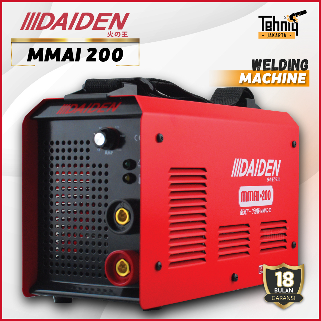Daiden MMAI 200A Mesin Las Listrik / Trafo Las DAIDEN MMAi 200 Welding Inverter