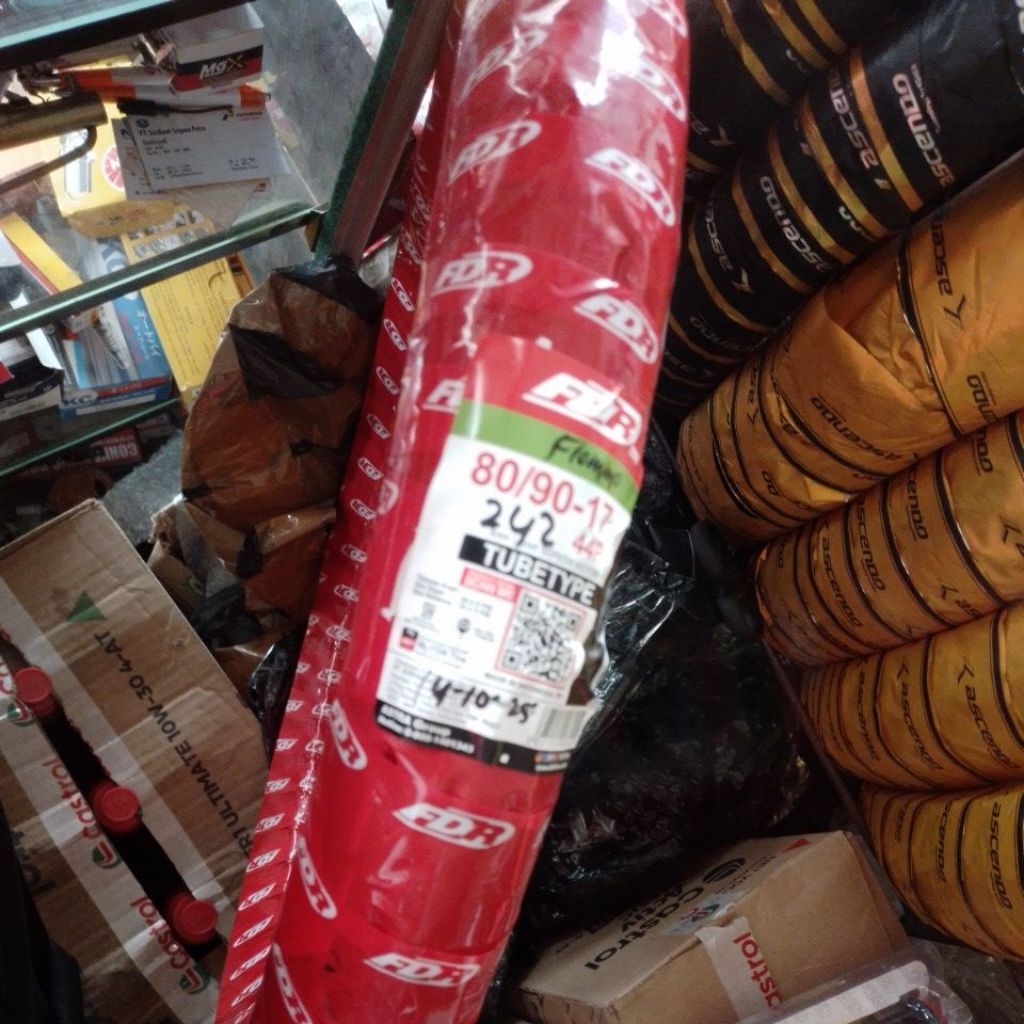 ban luar motor bebek depan/belakang fdr 80/90-17 veleq 17