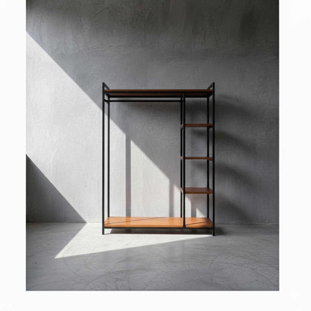 Rak Baju Kayu , Rak Baju Besi , Gantungan Baju , Rak Baju , Display Baju